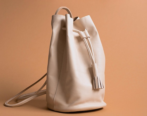 RULO Cream Backpack