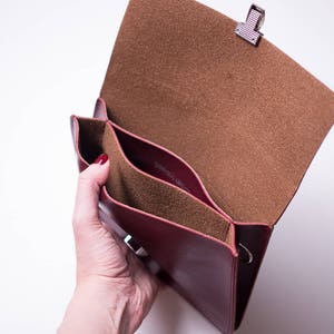 Minimalist Leather Belt Bag, Convertible Fanny Pack, Vegan Leather Waist Bag, Versatile Bum Bag, Small Belt Bag for Women image 5