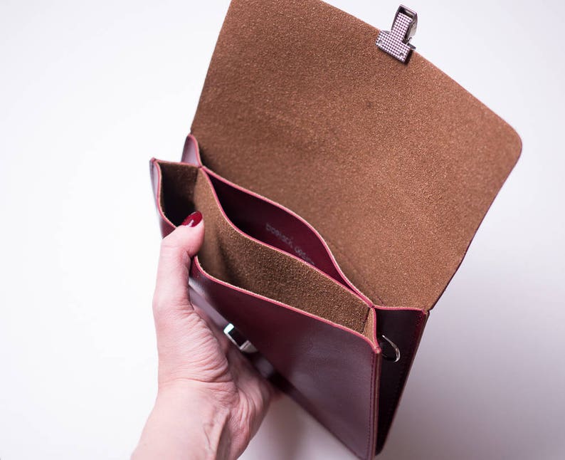 Minimalist Leather Belt Bag, Convertible Fanny Pack, Vegan Leather Waist Bag, Versatile Bum Bag, Small Belt Bag for Women image 5