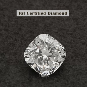 Lab Diamond Loose For Solitaire Ring / 1.00 - 5.00 CT Each Cushion Cut Lab Grown Diamond / IGI Certified Diamond For Making Your Dream Ring