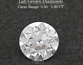 Old European Round Cut Loose Diamond For Personalized Gift / 0.50 to 3.00 CT CVD Diamond For Personalized Ring / Personalized Jewelry Gift