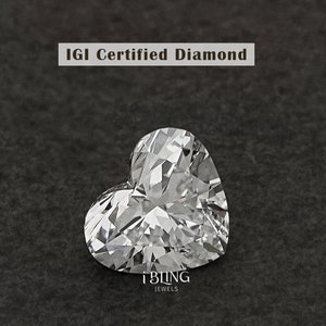 Herzschliff-Lab gewachsener loser Diamant für Solitär-Anhänger / 1,00 bis 5,00 CT IGI-zertifizierter Lab-loser Diamant / CVD-Diamant für kundenspezifischen Schmuck