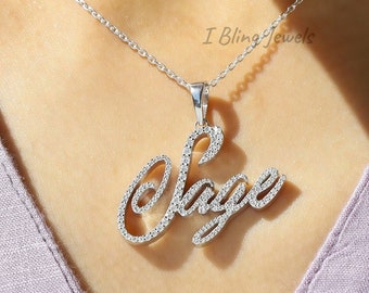 Buy Silver Name Necklace Online In 