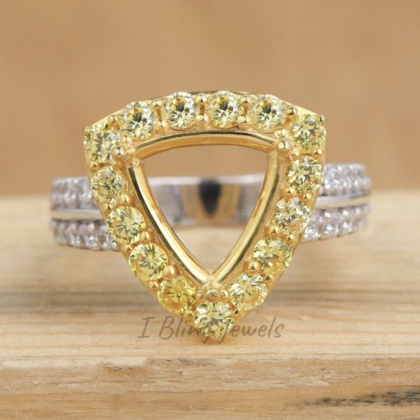 Trillion Semi Mount Etsy