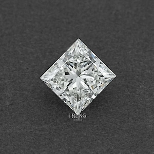 Princess Cut Lab Grown Loose Diamond For Personalized Jewelry / IGI Certified Diamond For Solitaire Jewelry Making / Wedding Gift For Her