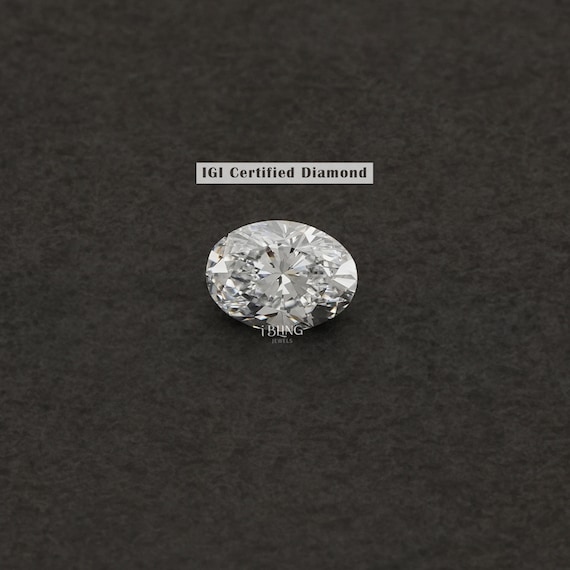 IGI Certified Oval Lab Grown Diamond / Oval Brilliant Cut Diamond For Engagement Ring / 1.00 to 5.00 CT Each Lab Diamond Gift For Her