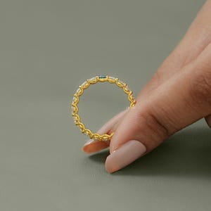 Round Cut CVD Diamond Full Eternity Band / Lab Grown Color Diamond Proposal Band / Conflict Free Diamond Anniversary Band / Birthday Gift