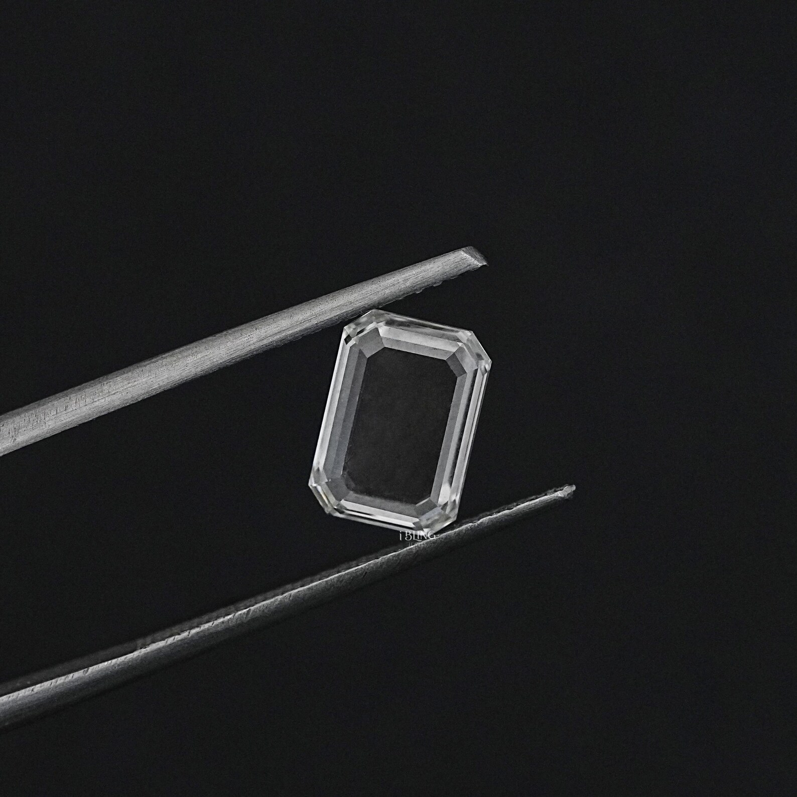 European Cut Lab Diamond Portrait Emerald Cut Man Made Loose Diamond / Lab Grown Loose Diamond ...