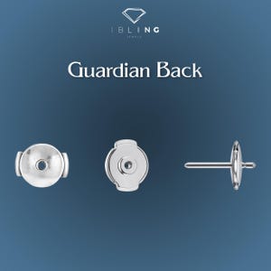 Cierres de seguridad de oro macizo de 14 quilates para aretes tipo botón. Cierres de seguridad de repuesto para aretes tipo botón de joyería fina.