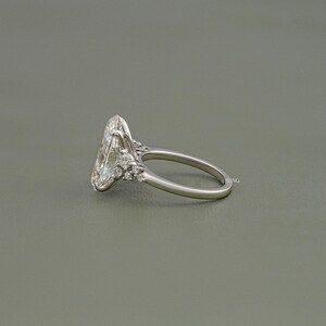 7.00 CT Oval Cut Lab Diamond Solitaire Engagement Ring / EF-VS Clarity Conflict Free Diamond Prong Set Wedding Ring / Anniversary Gift