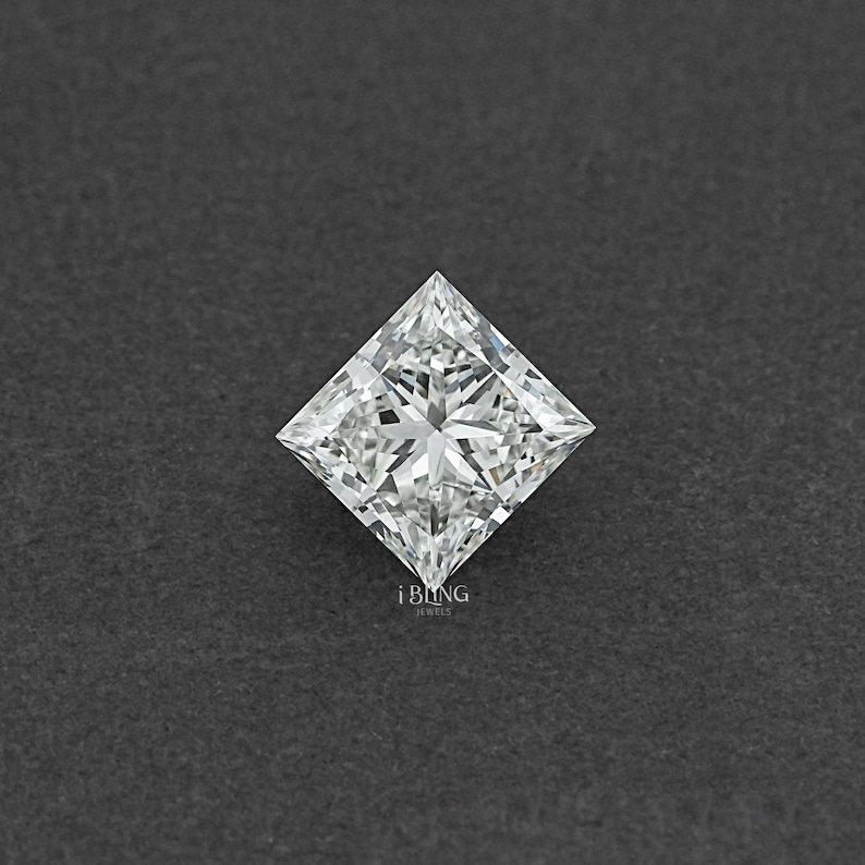 Princess Cut Lab Grown Loose Diamond For Personalized Jewelry / IGI Certified Diamond For Solitaire Jewelry Making / Wedding Gift For Her