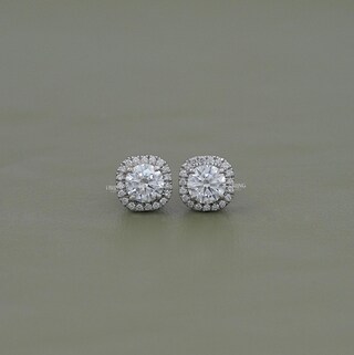 Orecchini In Argento 925 Con Diamante Solitario Coltivato In Laboratorio 0.25 Carati - Gioiello Etico E Sostenibile