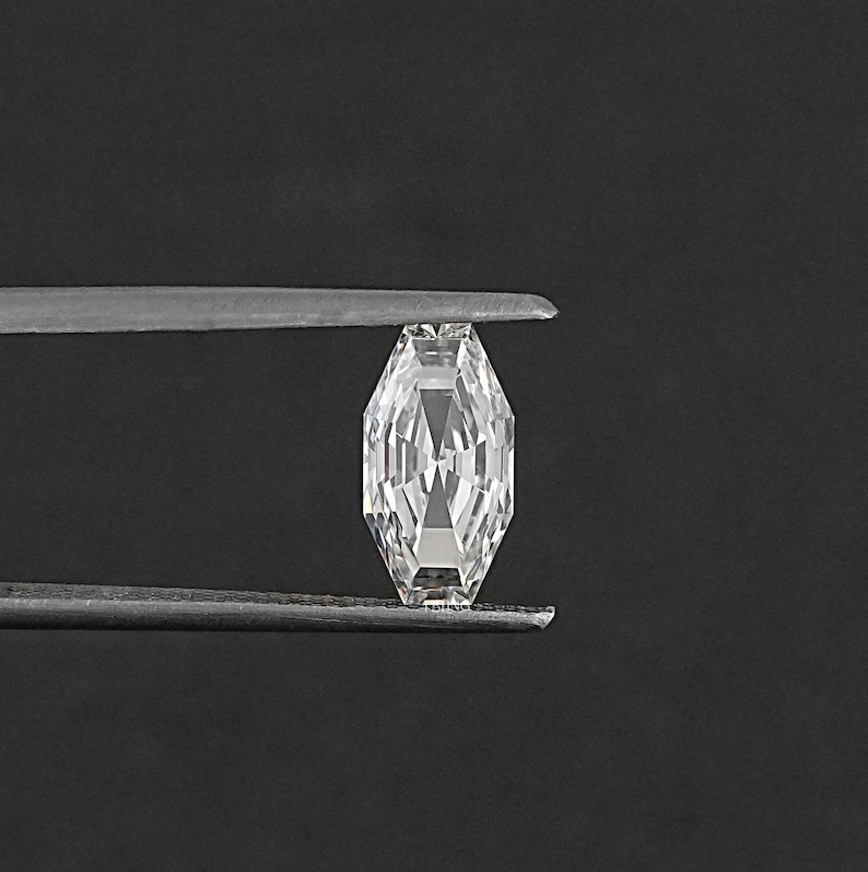 Step Cut Octagon Cut Man Made Loose Diamond / Lab Grown Loose Diamond For Custom Jewelry Making / Solitaire Made To Order Jewelry For Women
