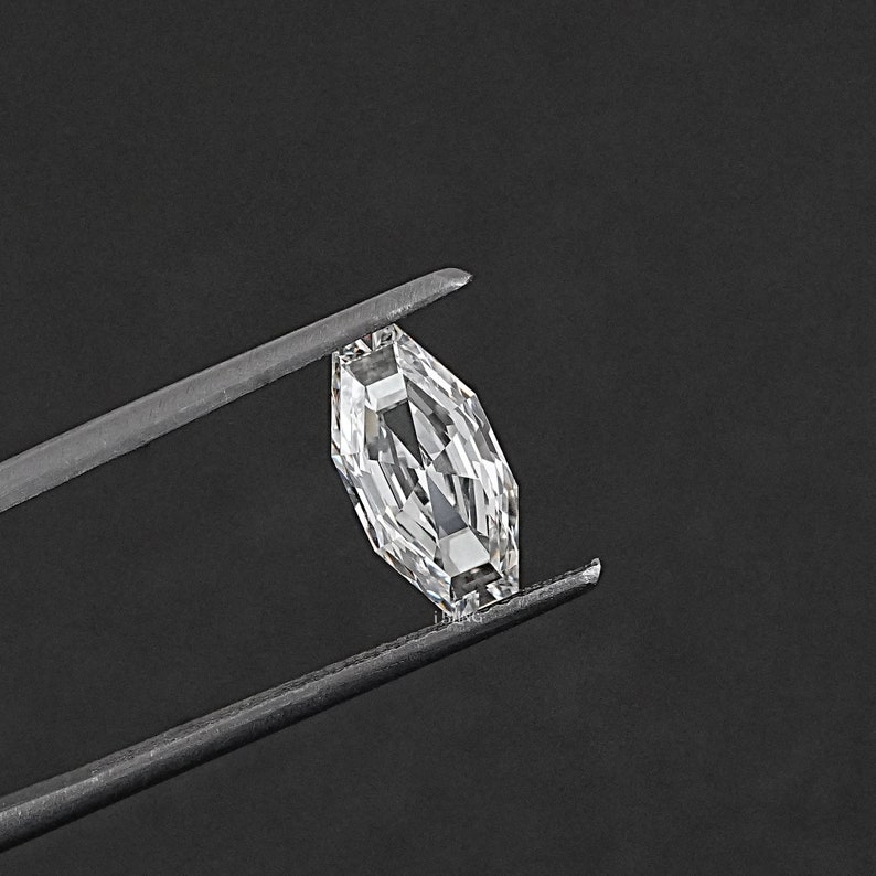Step Cut Octagon Cut Man Made Loose Diamond / Lab Grown Loose Diamond For Custom Jewelry Making / Solitaire Made To Order Jewelry For Women