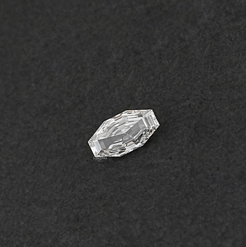 Step Cut Octagon Cut Man Made Loose Diamond / Lab Grown Loose Diamond For Custom Jewelry Making / Solitaire Made To Order Jewelry For Women