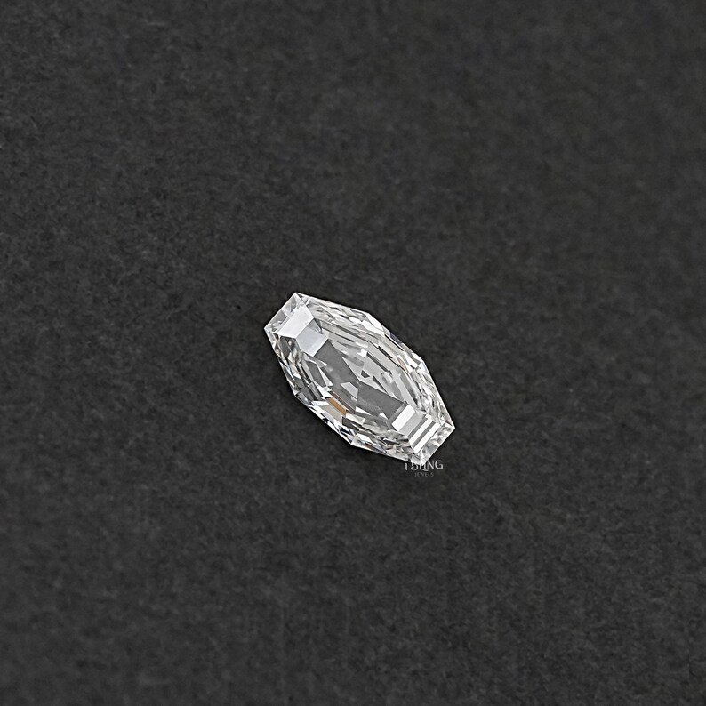 Step Cut Octagon Cut Man Made Loose Diamond / Lab Grown Loose Diamond For Custom Jewelry Making / Solitaire Made To Order Jewelry For Women