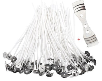 4.7 Inch Candle Wick with Candle Wick Centering Device for Candle Making
