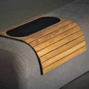 Sofa arm table Wood sofa arm tray sofa arm sofa tray sofa tray armrest, couch arm table phone holder armrest table sofa tray coaste,gift