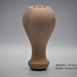 Beech Wood Furniture Leg: Farmhouse Table, Bed, Sofa Feet (5.5 inch)