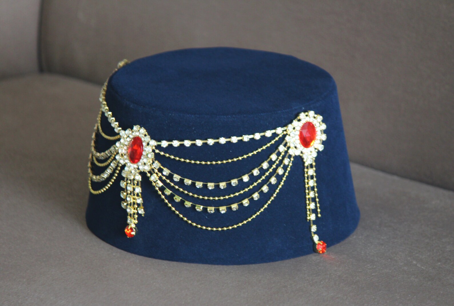 Genuine Fez Fes Authentic Turkish Ottoman Hat Tarboosh Ottoman Etsy