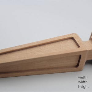 Patas de madera de haya para muebles: patas de mesa, cama y sofá de estilo rústico (33 cm)