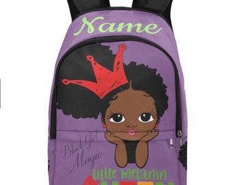 afro puff backpack