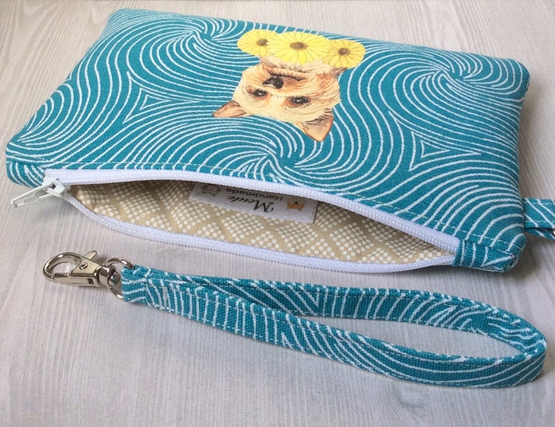 Dog Birthday Gift Padded Purse Gift For Her Yorkshire Terrier Wristlet Pouch Dog Lover Gift Dog Gift Yorkie Gift Dog Walking Bag