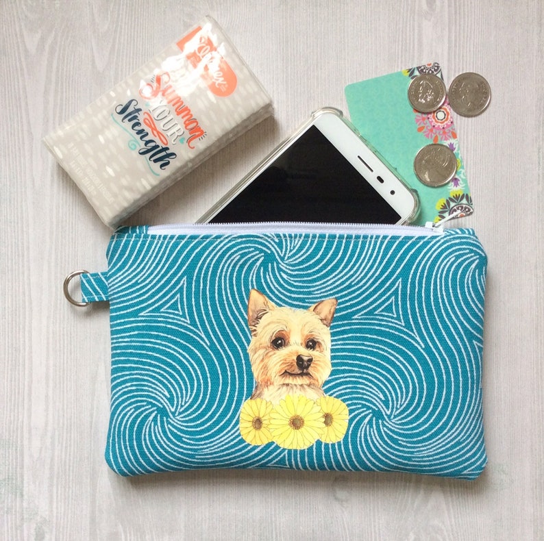 Dog Birthday Gift Padded Purse Gift For Her Yorkshire Terrier Wristlet Pouch Dog Lover Gift Dog Gift Yorkie Gift Dog Walking Bag