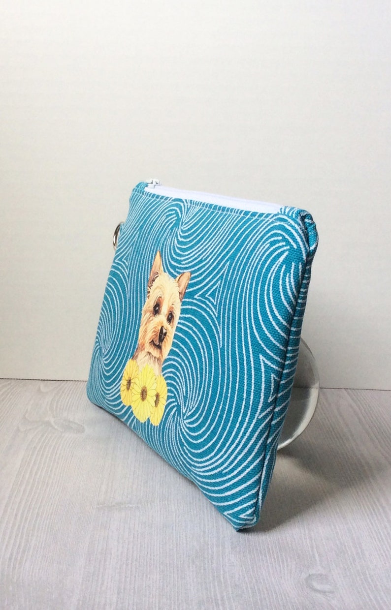 Dog Birthday Gift Padded Purse Gift For Her Yorkshire Terrier Wristlet Pouch Dog Lover Gift Dog Gift Yorkie Gift Dog Walking Bag