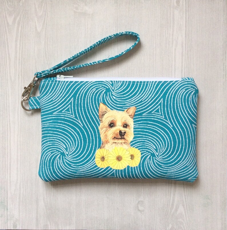 Dog Birthday Gift Padded Purse Gift For Her Yorkshire Terrier Wristlet Pouch Dog Lover Gift Dog Gift Yorkie Gift Dog Walking Bag