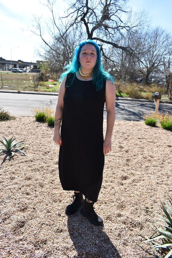 80s Goth Dress & Duster Vintage Set - image 4