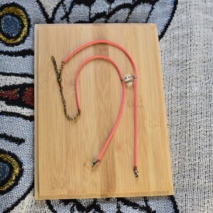 Hot Pink Faux Suede Bolo Necklace