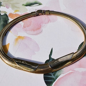 80s Gold Tone Statement Choker