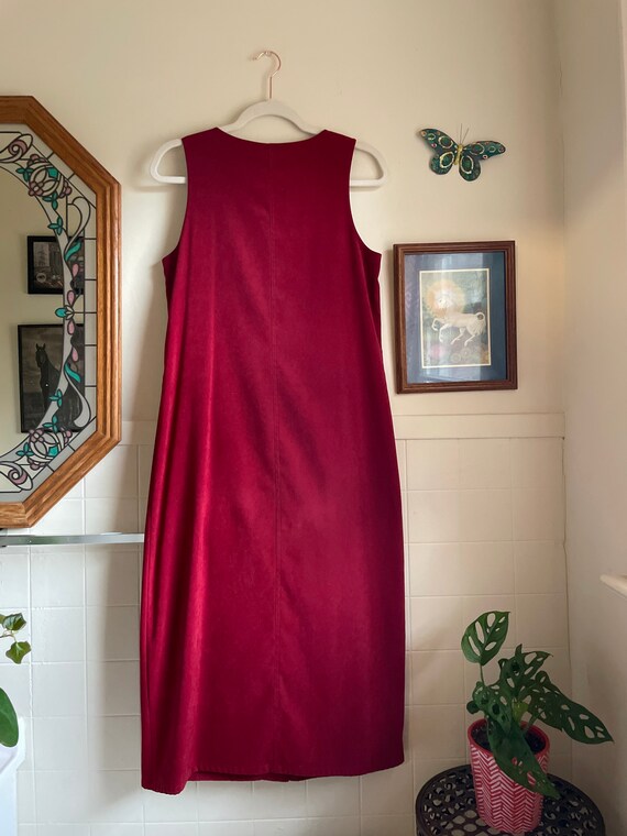 90s Talbots Red Holiday Dress - image 5