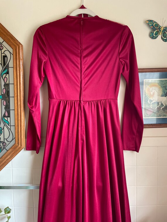 70s True Vintage Red Dress - image 9