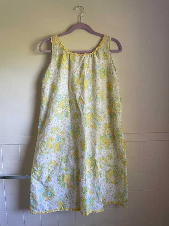 70s/80s Vintage Katz Shift Nightgown Set - image 4