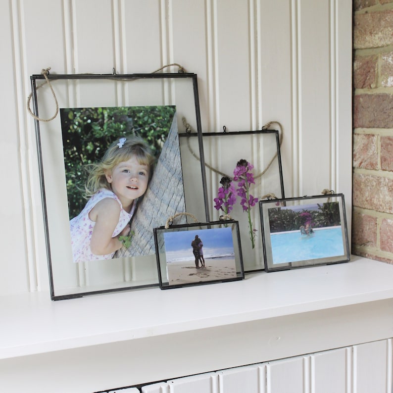 Zinc Glass Photo Frames 4 Sizes Etsy UK