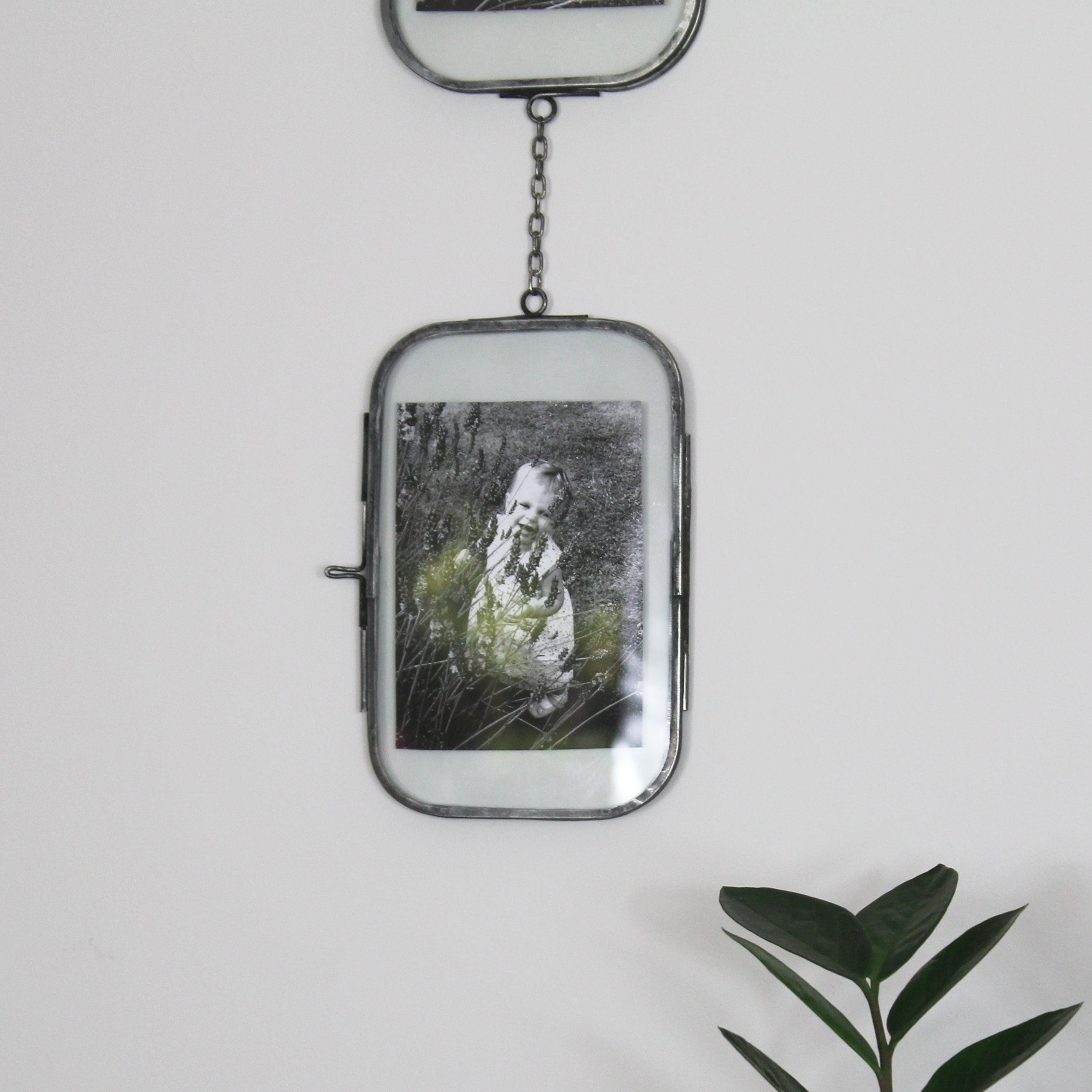 Hanging Trio of Zinc Glass Frames Etsy