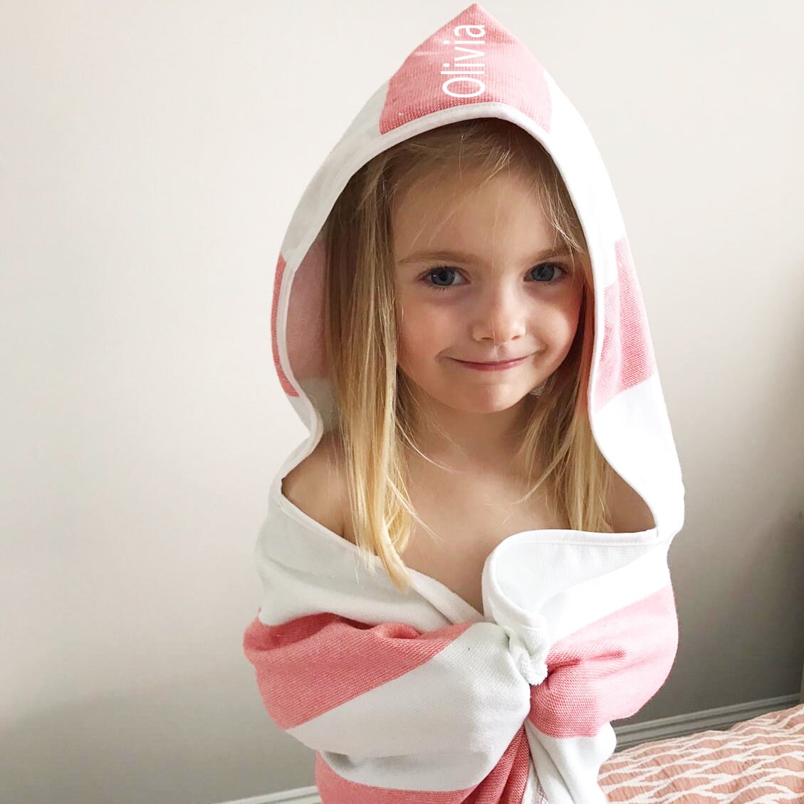 Personalised Childs Stripe Bath Towel Etsy