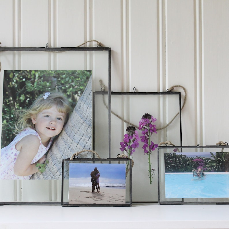 Zinc Glass Photo Frames 4 Sizes Etsy UK
