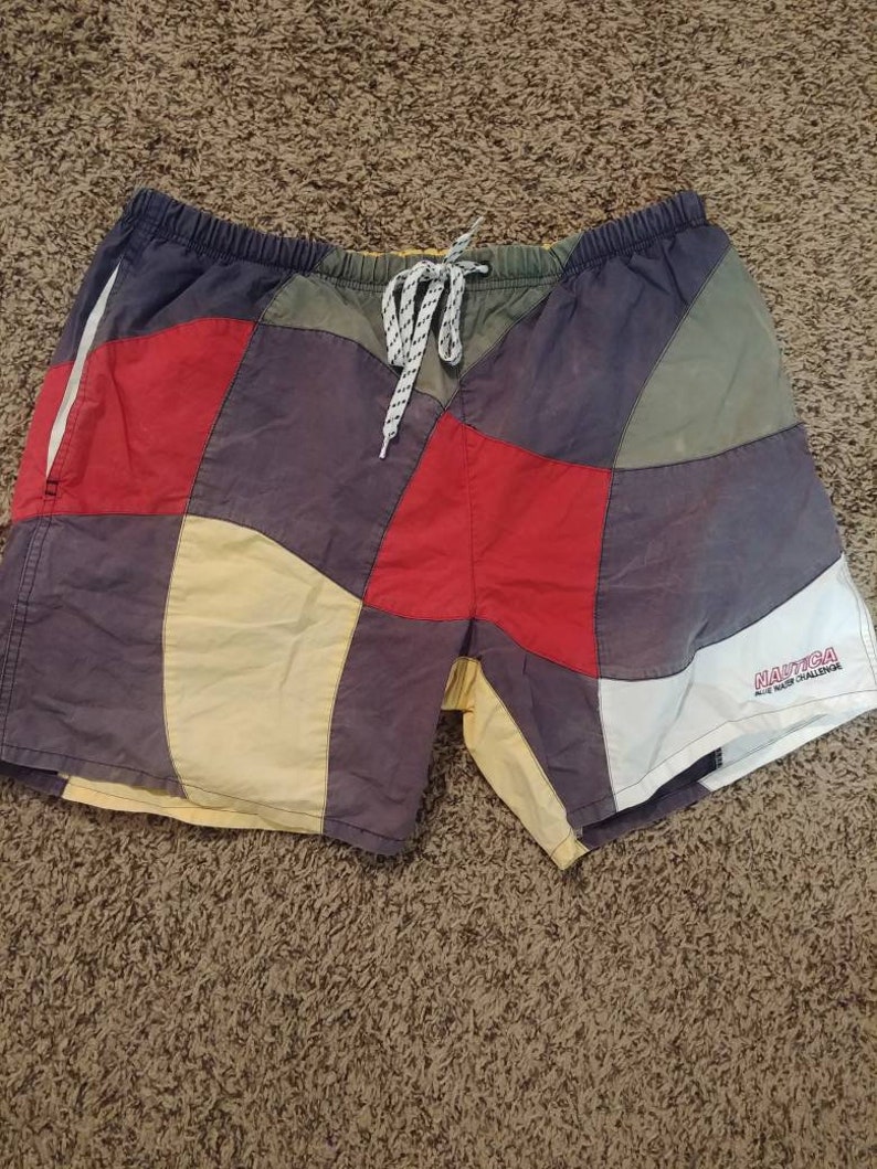 vintage nautica swim trunks