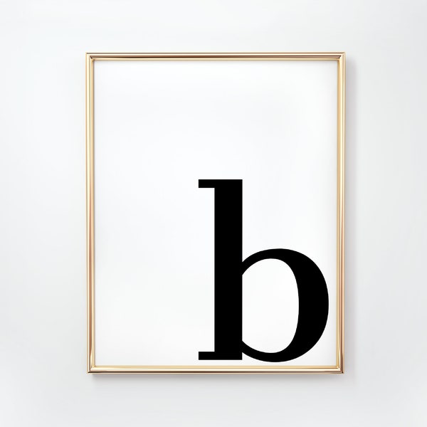 Letter B Poster - Etsy