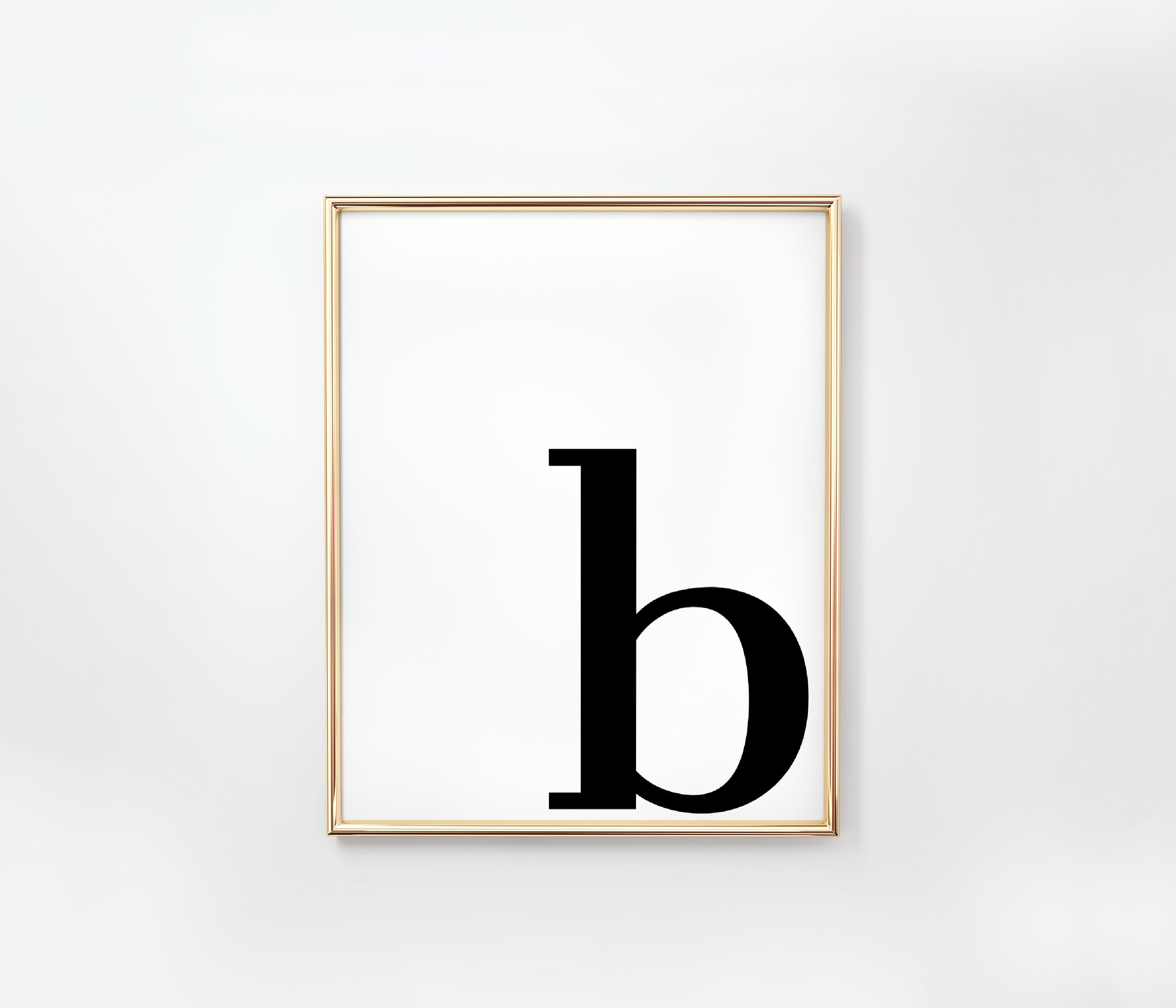 Letter b Print Letter b Wall Art Scandanavian Wall Art | Etsy