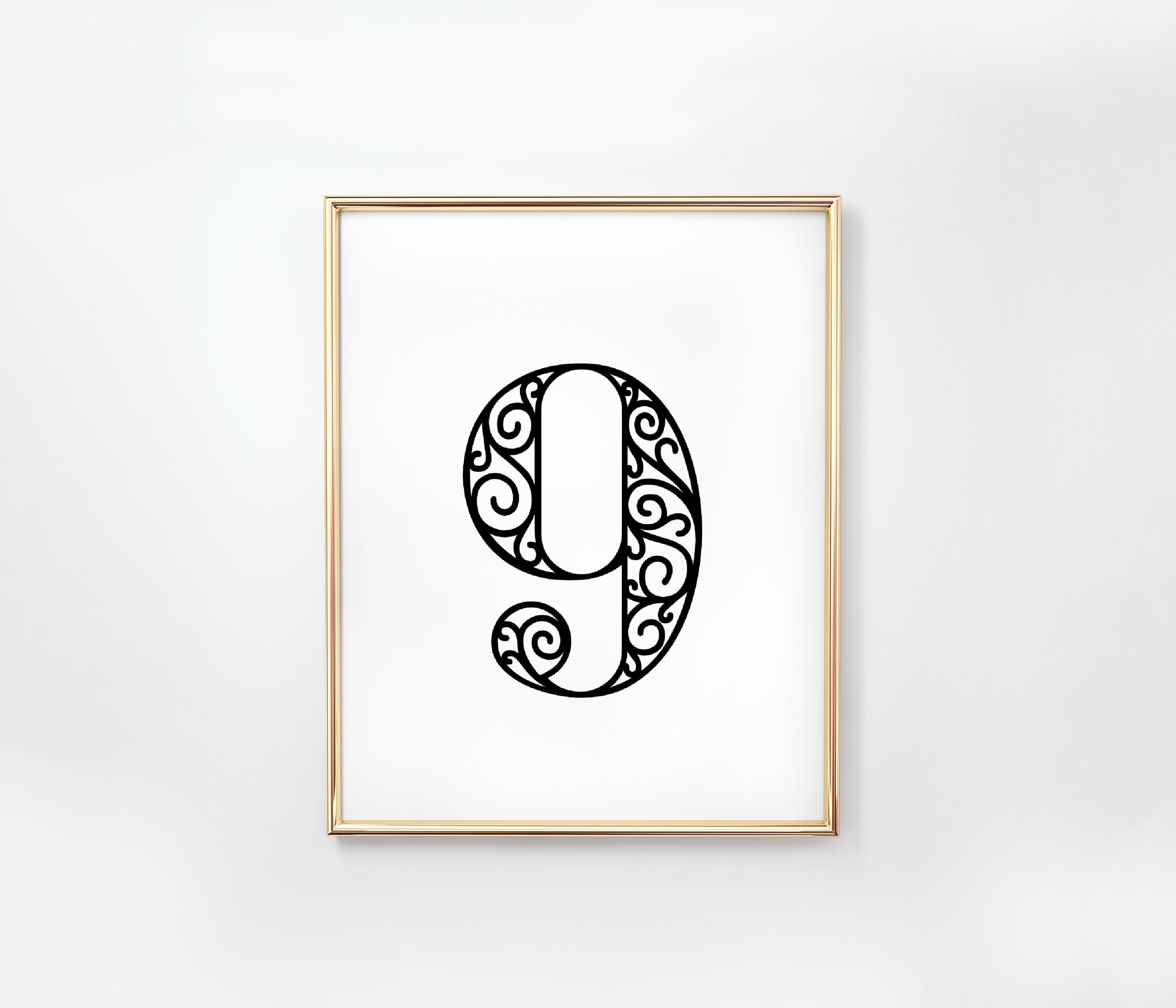 number lore 9 Long | Art Print