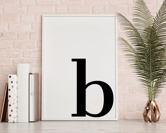 Letter B Print Wall Art Printable - Letter B Wall Decor Letter B Print Wall Art Printable - Letter B Wall Decor