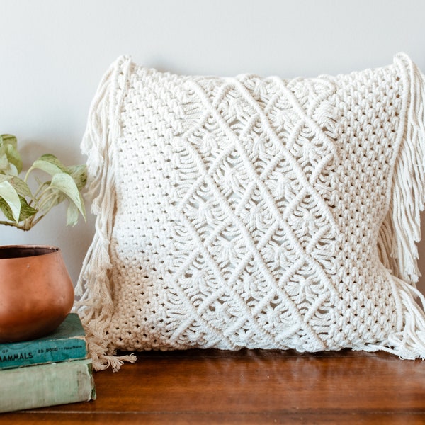 Macrame Floor Pillow Etsy
