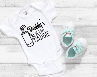 Daddy's Little Caddie Onesies®  Bodysuit | Pregnancy Announcement To Husband | Golf Onesies® | Funny Baby Onesie® | Golf Baby Clothes