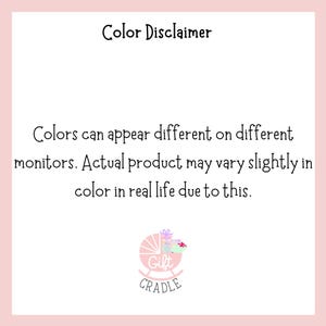 a pink and white photo with the words color disclair
