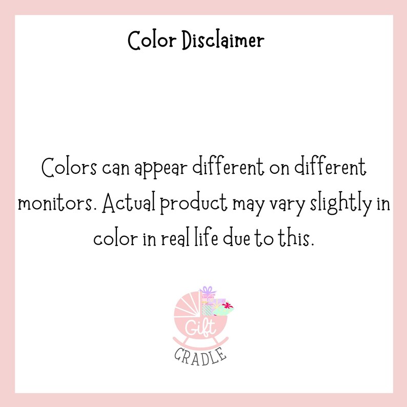 a pink and white photo with the words color disclair