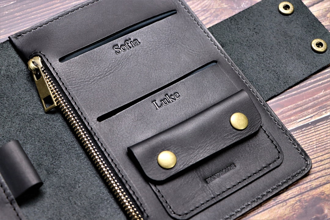 Family Passport Holder Travel Wallet Leather Passport Holder Leather